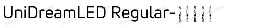 UniDreamLED Regular字体转换